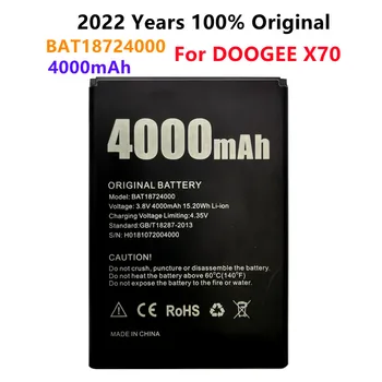 100% Originalas Nauja Baterija BAT18724000 4000mAh Už Doogee X70 X 70 Bateria Telefono Baterija Baterijos Pakeitimas