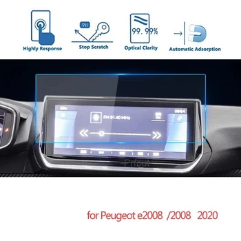10inch Plieno, Ekrano Apsauginės Plėvelės Automobilių GPS Navigacijos Grūdintas Stiklas Ekrano apsaugos Peugeot 2008 E2008 2020 m.