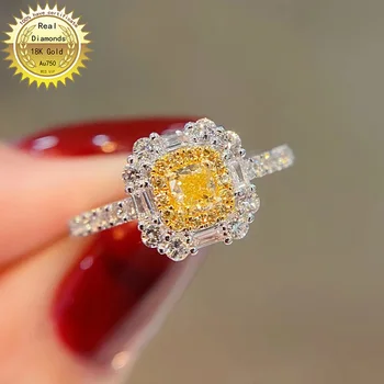 18k white gold Gamtos Nekilnojamojo 0.5 ct deimantinis žiedas Juvelyriniai dirbiniai Vestuvinis žiedas &Vestuvinis žiedas turi sertifikatą, H-M02
