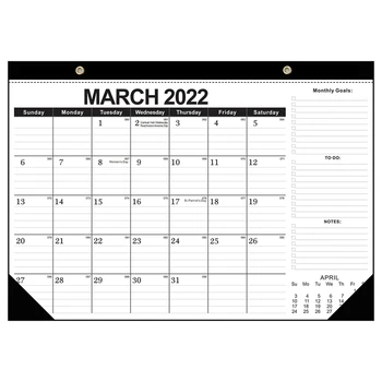 2022 M. Sieninis Kalendorius - Mėnesio Kalendorius, 2022,Kalendorių Su Twin,Stalinis Kalendorius, Sieninis Kalendorius Su Raštu Blokų Ir Datos