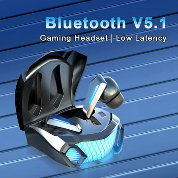 2022 NAUJAS TWS Žaidimų Ausinės Bluetooth 5.1 Low Latency Profesinės Gamer 
