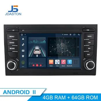 4G+64G Android 11 Automobilių Multimedijos Grotuvo Audi A4 B6 B7 S4 RS4 2000-2009 M. GPS Navigacija, 2 Din Automobilio Radijo DSP Vaizdo Carplay