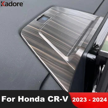 Automobilio Prietaisų Skydelį, Navigacijos Padengti Apdaila Honda CRV CR-V 2023 2024 Anglies Pluošto Interjero Apdailos Juostelės Priedai
