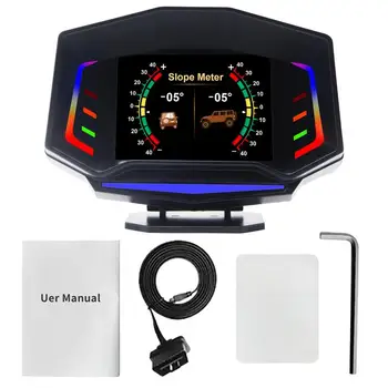 Automobilių Head Up Display Digital GPS Spidometras Su Dual Mode OBD2/GPSCar Didelis LCD Ekranas HUD Su Vairuotojo Įspėjimo greičio viršijimo Signalas