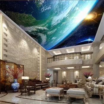 beibehang foto stereo Svajonė Galaktikos kosminės dangaus riba papel de parede 3d sienų tapetai sienos 3 d wall dokumentai namų dekoro