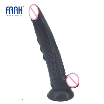 FAAK 10inch minkšto silikono realistiškas penis ilgas analinis dildo su siurbimo taurės moterų sekso žaislai suaugusiųjų sekso produktus g spot skatinti