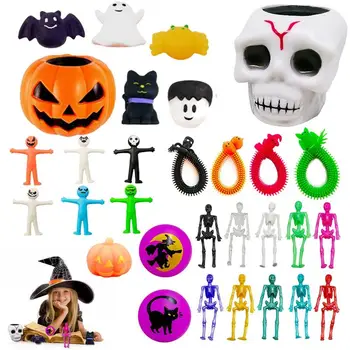 Helovinas Išskleidimo Žaislas 30 Vienetų Kaukolės Spaudimo Moliūgų Žaislai Išspausti Žaislai Vaikams Halloween Party Prekių Apgauti Ar Gydyti