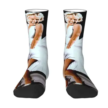Marilyns Monroe Vyrų Įgulos Unisex Kojinės Naujiena 3D Spausdinimo Scena, Jos Sijonas sprogdinimas Spausdinti Suknelė, Kojinės