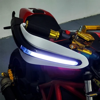 Motociklo Handguards Rankų apsaugos, su LED Šviesos yamaha raptor 350 wr450f r6 2017 tdm 850 fazer 600 bws 125 fz16 banshee