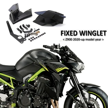NAUJAS Kawasaki Z 900 Z900 Motociklo Pusėje Downforce Plika Spoileriai Winglet Fiksuoto Sparno Winglet Lauktuvės Sparno 2020 m. 2021 m.