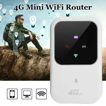 Nešiojamas Kišenėje WiFi 4G LTE Mobilųjį Plačiajuostį Bevielį Maršrutizatorių Hotspot Kortelės SIM 3G UMTS WCDMA B1Download 100 mbps Įkėlimo 50Mbps