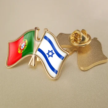 Portugalijos ir Izraelio Kirto Dviguba Draugystė Šaligatvio Atvartas Smeigtukai Sagė Ženkliukai