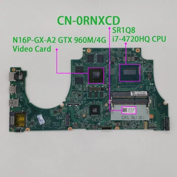 skirtas Dell Inspiron 7557 RNXCD 0RNXCD KN-0RNXCD w i7-4720HQ CPU 960M 4G GPU DA0AM9MB8D0 Nešiojamojo kompiuterio Motininės Plokštės Bandomos
