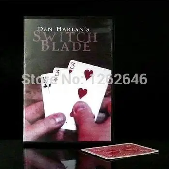 Switchblade Dan Harla (Gudrybėmis+DVD) - Kortų Magijos Gudrybių,Close Up,Priedai,Kortų Magija Rekvizitai,Magija Žaislai