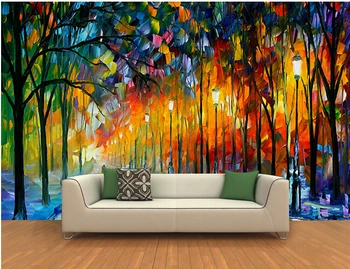 Vartotojo 3D freskomis,3 d miškų kraštovaizdžio paveikslų papel de parede,gyvenamasis kambarys su sofa-lova, TV wall miegamojo sienos popieriaus