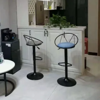 Šiuolaikinės Kėdės, Baro Laukia Kambarį Dizainas, Didelis Holas, Virtuvės Kėdės Prabangus Šiaurės Minkštų Banqueta Virtuvės Baldai ZXF